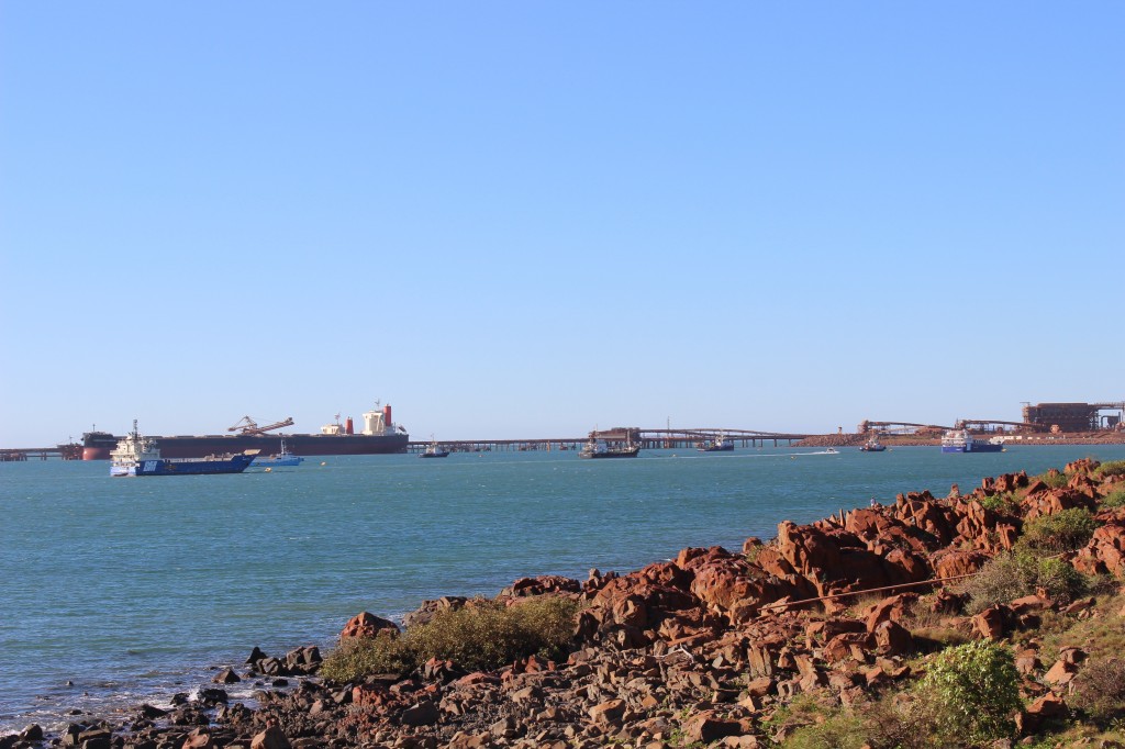 Loading Iron Ore on Ships at Dampier Port