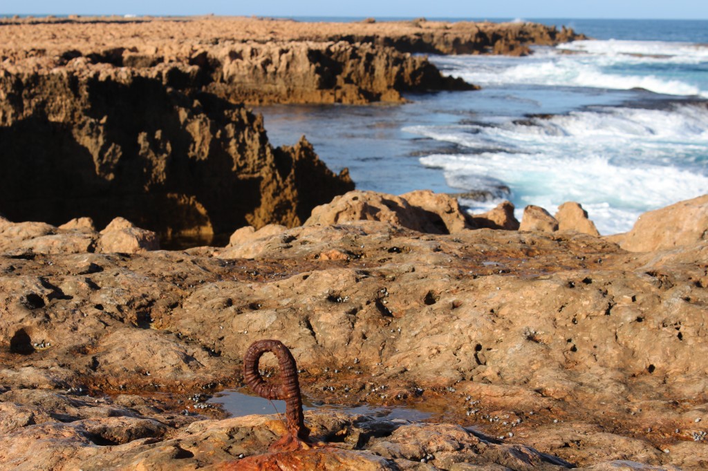 Anchor Point for Fisherman at The Blowholes, Quobba