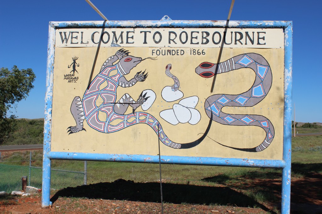 Welcome Sign at Roebourne