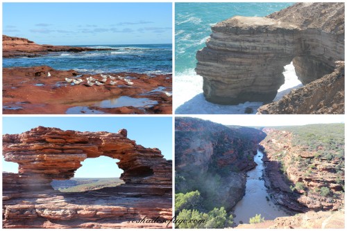 Famous coastal cliffs and gorge at Kalbarri, mid West Australia