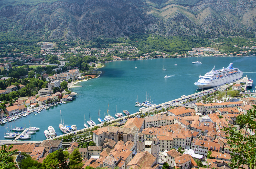 Cruise Ship in Kotor in Montenegro