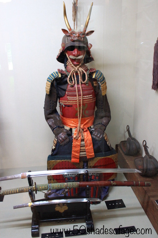 Samurai armour on display in Kakunodate