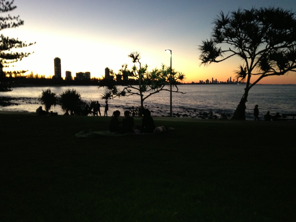 Sunset at Burleigh Point
