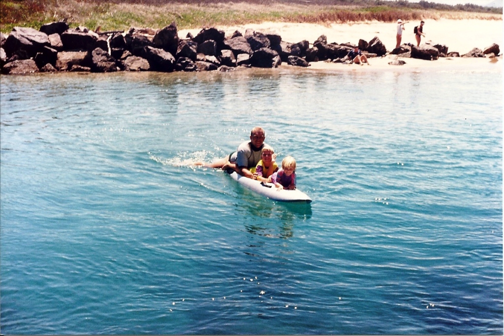 Paddling with Dad at South West Rocks